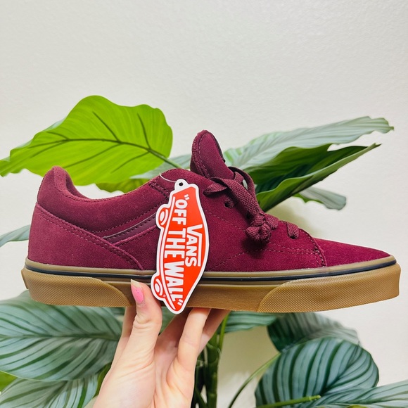 ♥️NEW🥀 VANS Seldan Suede Port/Gum Men’s Sneakers Size 8 - Picture 3 of 7